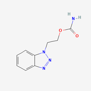 molecular formula C9H10N4O2 B13745560 1-(2-Carbamyloxyethyl)benzotriazole CAS No. 13260-62-3