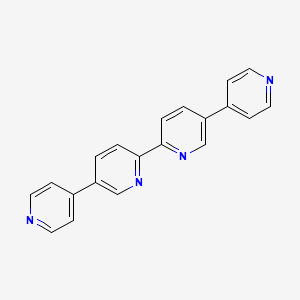 molecular formula C20H14N4 B13745585 5-pyridin-4-yl-2-(5-pyridin-4-ylpyridin-2-yl)pyridine 