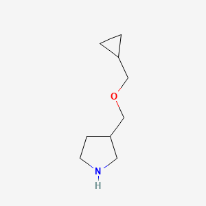 molecular formula C9H17NO B1374559 3-((环丙基甲氧基)甲基)吡咯烷 CAS No. 1063734-02-0