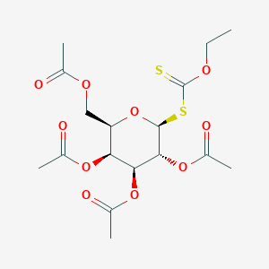 molecular formula C17H24O10S2 B13745624 2,3,4,6-TETRA-O-ACETYL-Beta-D-GALACTOSE ETHYLXANTHAT 