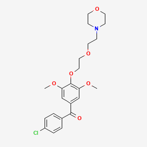 Benzophenone, 4'-chloro-3,5-dimethoxy-4-(2-(2-morpholinoethoxy)ethoxy)-