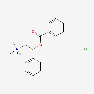 alpha-((Dimethylamino)methyl)benzyl alcohol benzoate (ester) hydrochloride