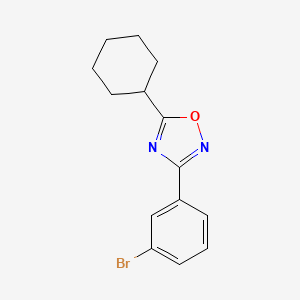 3-(3-Bromophenyl)-5-cyclohexyl-1,2,4-oxadiazole