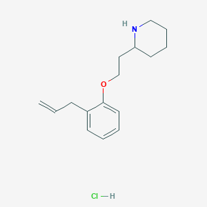 molecular formula C16H24ClNO B1374571 2-[2-(2-Allylphenoxy)ethyl]piperidine hydrochloride CAS No. 1219960-94-7