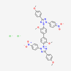 molecular formula C42H34Cl2N10O8 B13745711 p-Anisyl-p-nitro blue tetrazolium chloride(anbt) 