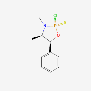 molecular formula C10H13ClNOPS B13745718 (2R,4R,5S)-2-Chloro-3,4-dimethyl-5-phenyl-1,3,2lambda~5~-oxazaphospholidine-2-thione CAS No. 28080-20-8