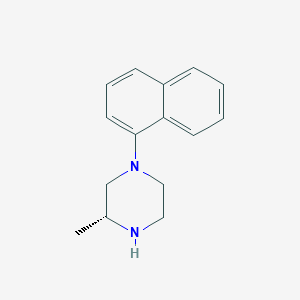 molecular formula C15H18N2 B13745747 3-Methyl-1-naphthalen-1-yl-piperazine 