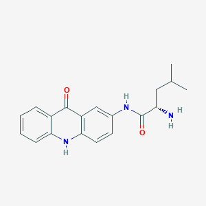 molecular formula C19H21N3O2 B13745758 N-(L-Leucyl)-2-aminoacridone 