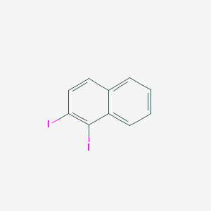 molecular formula C10H6I2 B13745783 1,2-Diiodo-naphthalene 