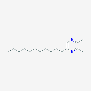 molecular formula C17H30N2 B13745800 2,3-Dimethyl-5-undecylpyrazine CAS No. 370868-41-0