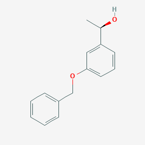 molecular formula C15H16O2 B1374586 (R)-1-(3-(benzyloxy)phenyl)ethanol CAS No. 1354485-14-5