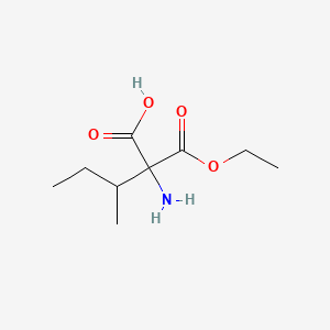 molecular formula C9H17NO4 B13745870 2-Amino-2-ethoxycarbonyl-3-methylpentanoic acid 