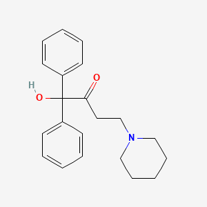 2-Butanone, 1,1-diphenyl-1-hydroxy-4-piperidino-