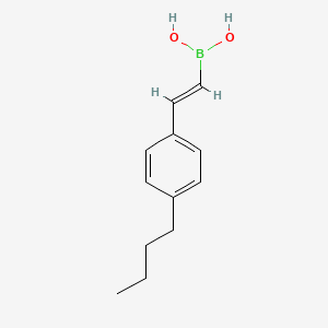 molecular formula C12H17BO2 B1374591 (E)-(4-Butylstyryl)boronic acid CAS No. 480425-29-4