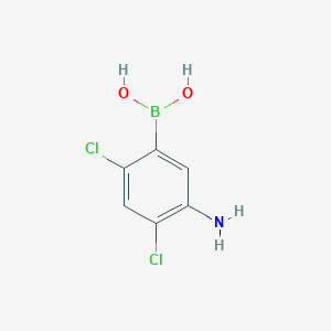 molecular formula C6H6BCl2NO2 B1374593 (5-Amino-2,4-dichlorophenyl)boronic acid CAS No. 948592-69-6