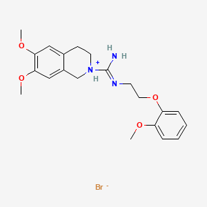 3,4-Dihydro-6,7-dimethoxy-N-(2-(2-methoxyphenoxy)ethyl)-2(1H)-isoquinolinecarboximidamide