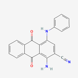 2-Anthracenecarbonitrile, 1-amino-9,10-dihydro-9,10-dioxo-4-(phenylamino)-