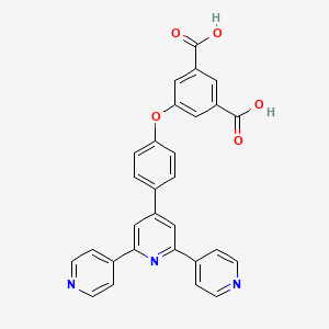 5-[4-(2,6-dipyridin-4-ylpyridin-4-yl)phenoxy]benzene-1,3-dicarboxylic acid