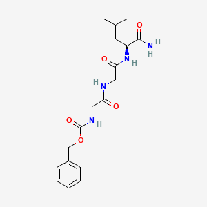 molecular formula C18H26N4O5 B13745963 Z-Gly-Gly-Leu-NH2 