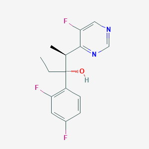 (2S,3R)-3-(2,4-difluorophenyl)-2-(5-fluoropyrimidin-4-yl)pentan-3-ol