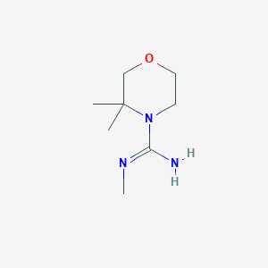 N',3,3-trimethylmorpholine-4-carboximidamide