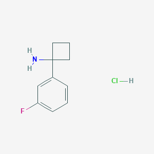 molecular formula C10H13ClFN B1374605 1-(3-氟苯基)环丁胺盐酸盐 CAS No. 1228880-28-1