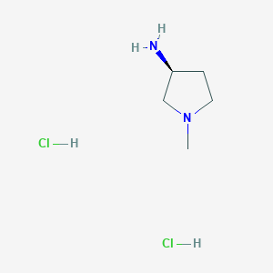 molecular formula C5H14Cl2N2 B1374607 (S)-1-Methylpyrrolidin-3-amine dihydrochloride CAS No. 874348-06-8