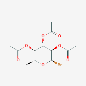 molecular formula C12H17BrO7 B13746071 [(2R,3S,4S,5R,6R)-4,5-diacetyloxy-6-bromo-2-methyloxan-3-yl] acetate 