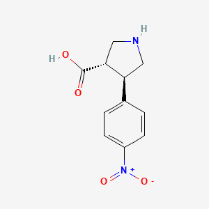 Trans-4-(4-nitrophenyl)pyrrolidine-3-carboxylic acid