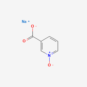 molecular formula C6H4NNaO3 B13746097 Nicotinic acid oxide sodium salt CAS No. 40950-89-8