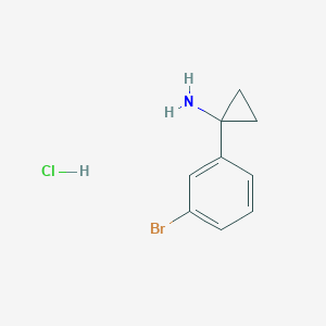 molecular formula C9H11BrClN B1374610 1-(3-溴苯基)环丙胺盐酸盐 CAS No. 597563-15-0