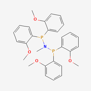 molecular formula C29H31NO4P2 B13746108 Methylbis(di(2-methoxyphenyl)phosphino)amine 