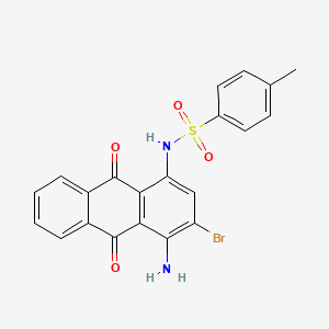 Benzenesulfonamide, N-(4-amino-3-bromo-9,10-dihydro-9,10-dioxo-1-anthracenyl)-4-methyl-