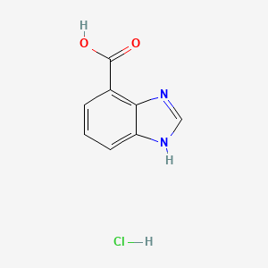 molecular formula C8H7ClN2O2 B1374611 1H-benzoimidazole-4-carboxylic acid hydrochloride CAS No. 312600-95-6