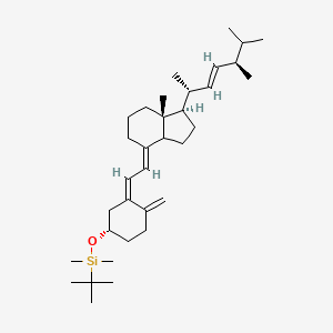 {[(1S,3Z)-3-{2-[(1R,4E,7aR)-1-[(2R,3E,5R)-5,6-dimethylhept-3-en-2-yl]-7a-methyl-octahydro-1H-inden-4-ylidene]ethylidene}-4-methylidenecyclohexyl]oxy}(tert-butyl)dimethylsilane