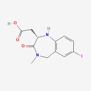 2-[(2S)-7-iodo-4-methyl-3-oxo-2,5-dihydro-1H-1,4-benzodiazepin-2-yl]acetic acid