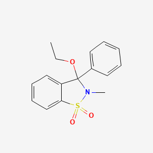 3-Ethoxy-2-methyl-3-phenyl-2,3-dihydro-1,2-benzothiazole 1,1-dioxide