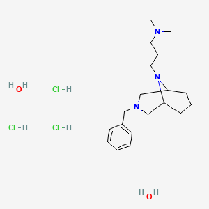 3-Benzyl-9-(2-(dimethylamino)propyl)-3,9-diazabicyclo(3.3.1)nonane hydrochloride hydrate