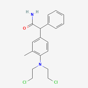 2-{4-[Bis(2-chloroethyl)amino]-3-methylphenyl}-2-phenylacetamide