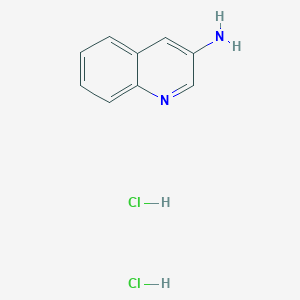 molecular formula C9H10Cl2N2 B13746176 Quinolin-3-amine;dihydrochloride 