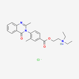 Benzoic acid, 3-methyl-4-(2-methyl-4-oxo-3(4H)-quinazolinyl)-, 2-(diethylamino)ethyl ester, monohydrochloride