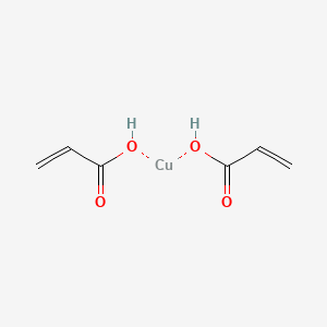 molecular formula C6H8CuO4 B13746219 Copper(II) acrylate 