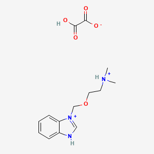 2-(3H-benzimidazol-1-ium-1-ylmethoxy)ethyl-dimethylazanium;2-hydroxy-2-oxoacetate