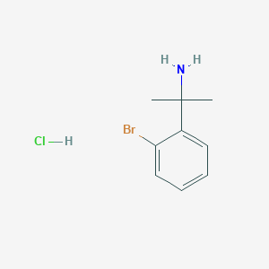 molecular formula C9H13BrClN B1374625 2-(2-Bromophenyl)propan-2-amine hydrochloride CAS No. 1087723-47-4