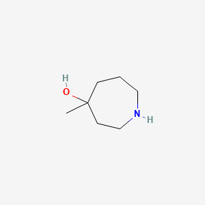 molecular formula C7H15NO B1374627 4-Hydroxy-4-methyl-hexahydro-1H-azepine CAS No. 740758-27-4