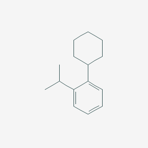 molecular formula C15H22 B13746276 1-Cyclohexyl-2-(propan-2-yl)benzene CAS No. 4501-40-0