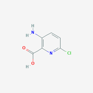 molecular formula C6H5ClN2O2 B1374628 3-氨基-6-氯吡啶-2-甲酸 CAS No. 866807-27-4