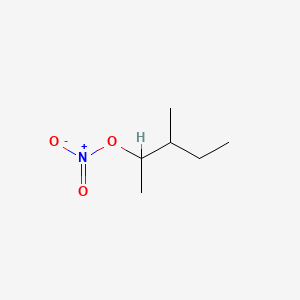 molecular formula C6H13NO3 B13746306 3-methylpentan-2-yl Nitrate CAS No. 123024-70-4