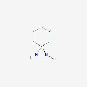 molecular formula C7H14N2 B13746320 1-Methyl-1,2-diazaspiro[2.5]octane CAS No. 26177-34-4