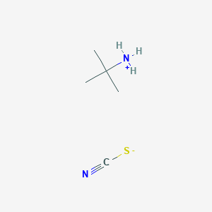 molecular formula C5H12N2S B13746328 2-Methylpropan-2-aminium thiocyanate CAS No. 3020-73-3